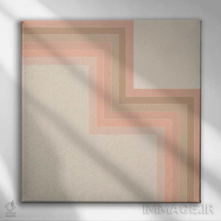 تابلو زاویه گوشهٔ نور ملایم اثر دیزاینز سرکا ۷۸ - نمای روبهرو روی دیوار