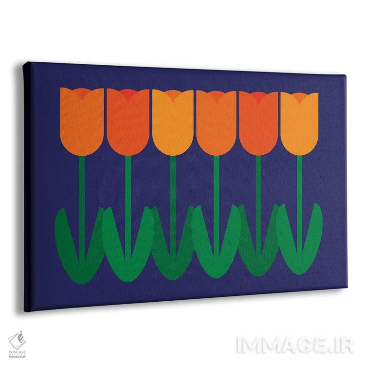 تابلو لالهها اثر دیزاینز سرکا ۷۸ - نمای پرسپکتیو محصول