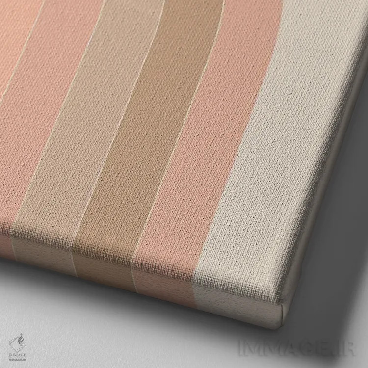 تابلو قوس گوشهٔ نور ملایم اثر دیزاینز سرکا ۷۸ - نمای نزدیک بافت بوم