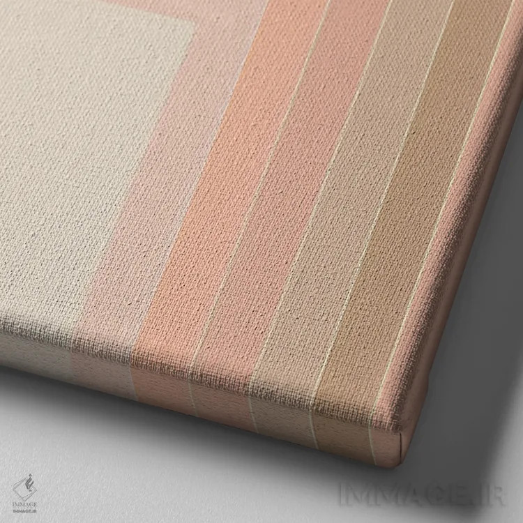 تابلو زاویه گوشهٔ نور ملایم اثر دیزاینز سرکا ۷۸ - نمای نزدیک بافت بوم