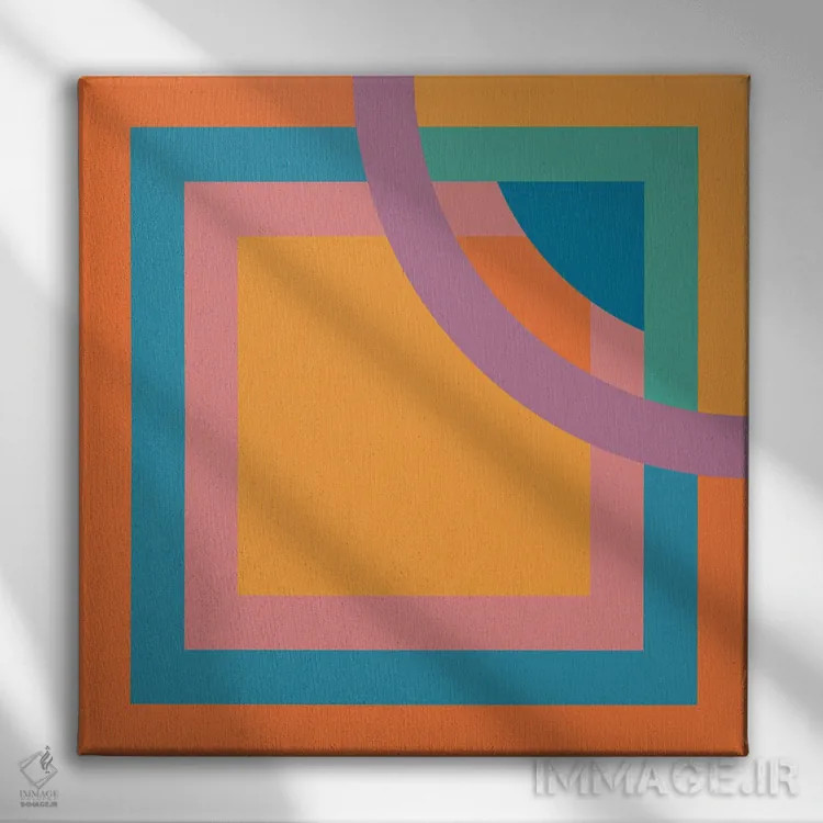 تابلو دروننگری بوکا اثر دیزاینز سرکا ۷۸ - نمای روبهرو روی دیوار