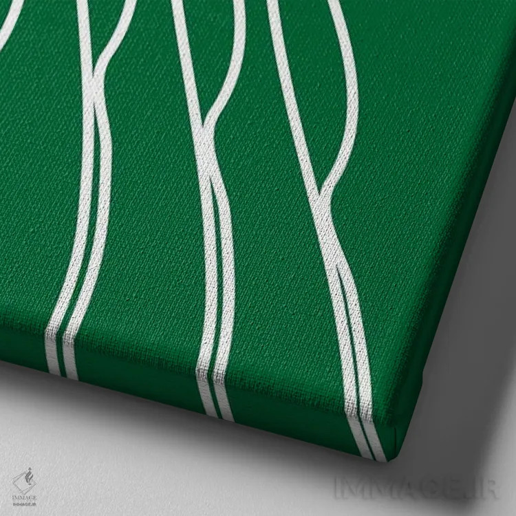 تابلو خورشید بهاری اثر دیزاینز سرکا ۷۸ - نمای نزدیک بافت بوم