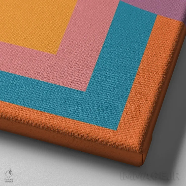 تابلو دروننگری بوکا اثر دیزاینز سرکا ۷۸ - نمای نزدیک بافت بوم