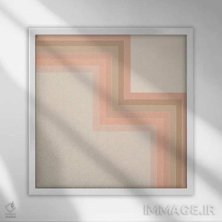 تابلو زاویه گوشهٔ نور ملایم اثر دیزاینز سرکا ۷۸ - نمای قابدار سفید