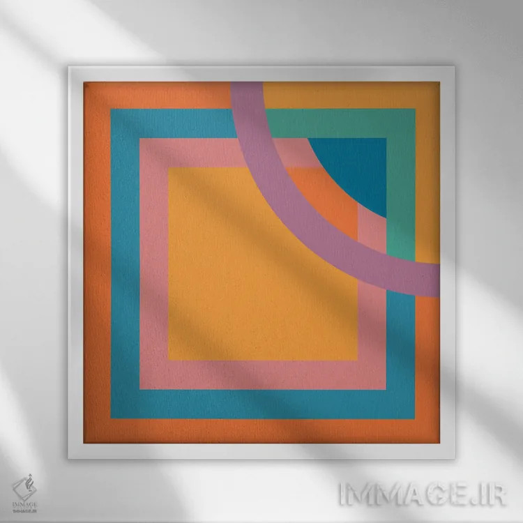 تابلو دروننگری بوکا اثر دیزاینز سرکا ۷۸ - نمای قابدار سفید