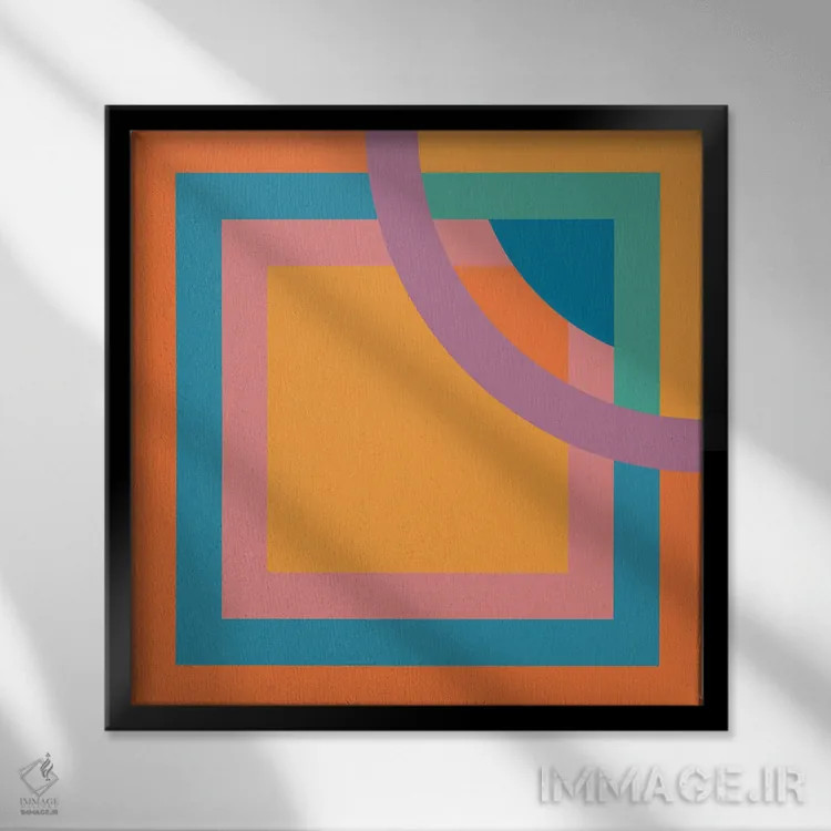 تابلو دروننگری بوکا اثر دیزاینز سرکا ۷۸ - نمای قابدار مشکی