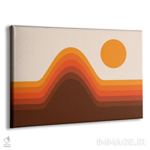 تابلو افق طلایی اثر دیزاینز سرکا ۷۸ - نمای پرسپکتیو محصول