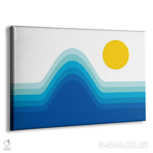 تابلو افق اقیانوس اثر دیزاینز سرکا ۷۸ - نمای پرسپکتیو محصول