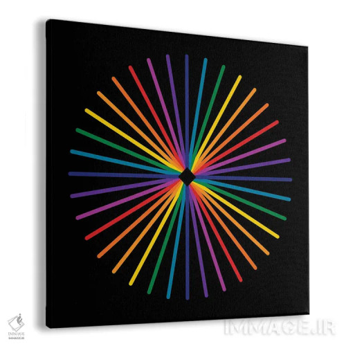 تابلو درخشش طیفی ستاره اثر دیزاینز سرکا ۷۸ - نمای پرسپکتیو محصول