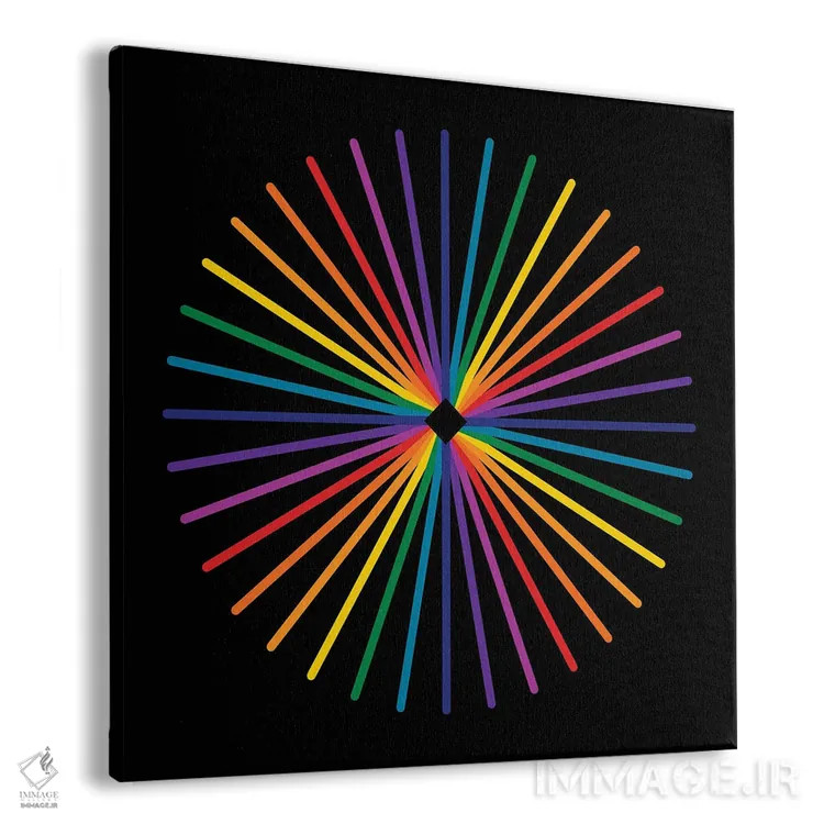 تابلو درخشش طیفی ستاره اثر دیزاینز سرکا ۷۸ - نمای پرسپکتیو محصول