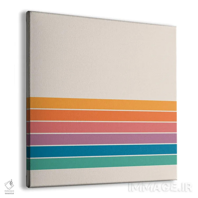 تابلو راهراههای بهاری بوکا اثر دیزاینز سرکا ۷۸ - نمای پرسپکتیو محصول