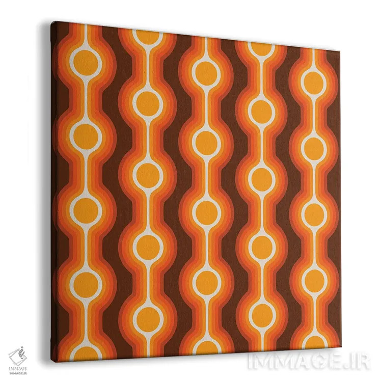 تابلو قطرههای دره طلایی اثر دیزاینز سرکا ۷۸ - نمای پرسپکتیو محصول