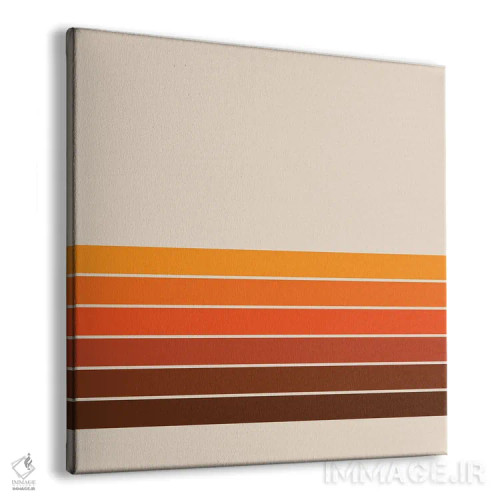 تابلو راهراههای بهار طلایی اثر دیزاینز سرکا ۷۸ - نمای پرسپکتیو محصول