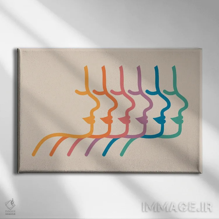 تابلو سایهنماهای بوکا اثر دیزاینز سرکا ۷۸ - نمای روبهرو روی دیوار