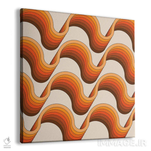 تابلو روبانهای طلایی اثر دیزاینز سرکا ۷۸ - نمای پرسپکتیو محصول