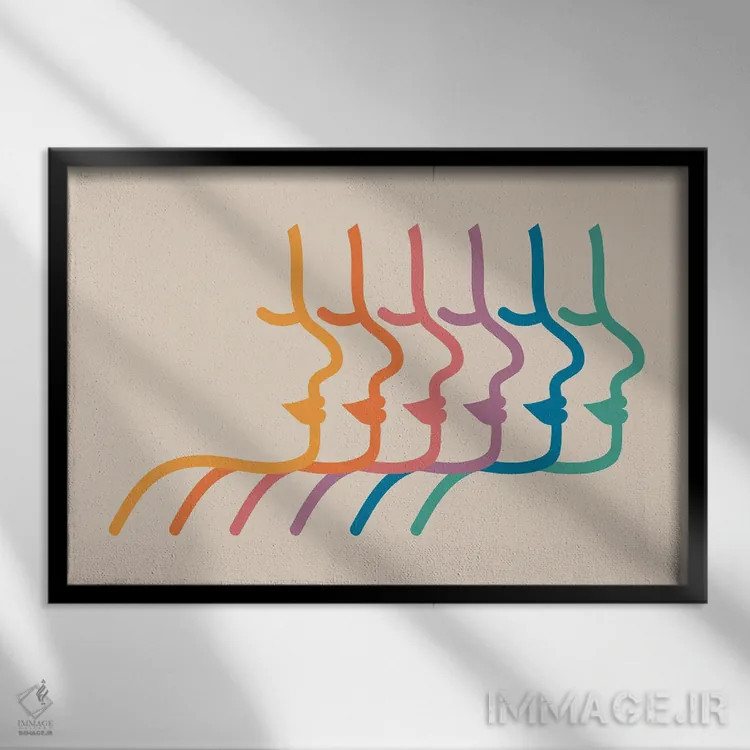 تابلو سایهنماهای بوکا اثر دیزاینز سرکا ۷۸ - نمای قابدار مشکی