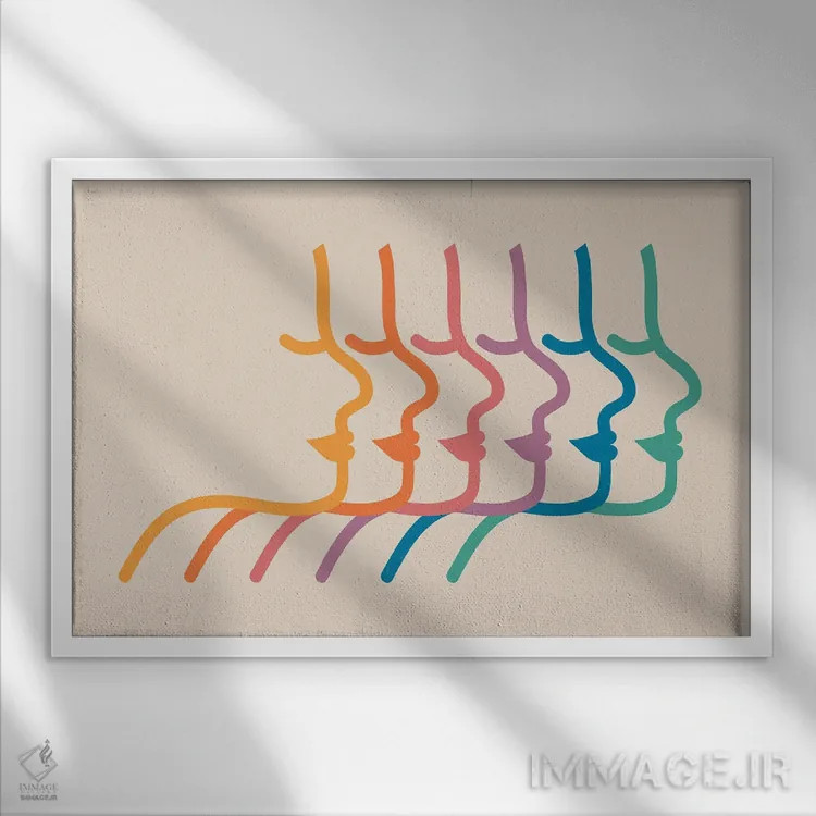 تابلو سایهنماهای بوکا اثر دیزاینز سرکا ۷۸ - نمای قابدار سفید