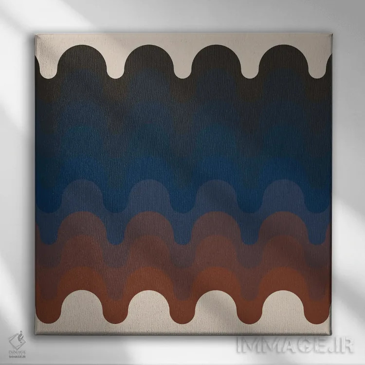 تابلو شفق خولیو اثر دیزاینز سرکا ۷۸ - نمای روبهرو روی دیوار