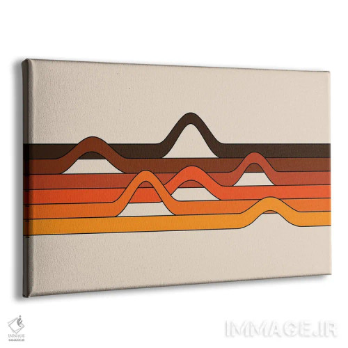 تابلو طول موج طلایی اثر دیزاینز سرکا ۷۸ - نمای پرسپکتیو محصول