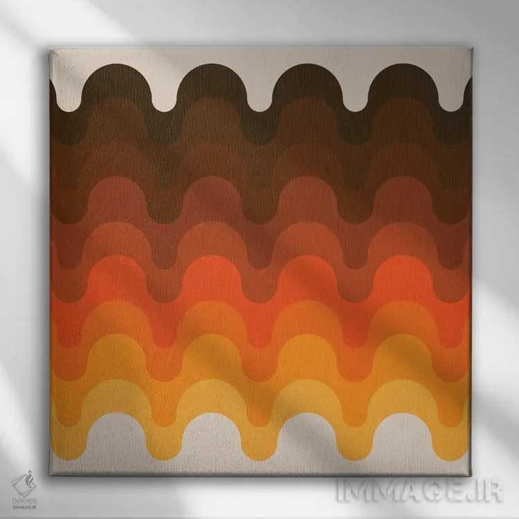 تابلو خولیو طلایی اثر دیزاینز سرکا ۷۸ - نمای روبهرو روی دیوار