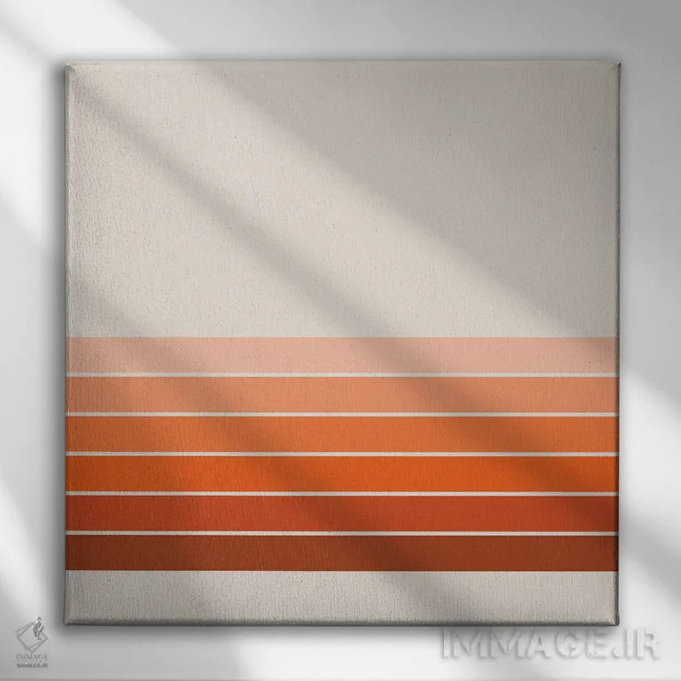 تابلو راهراههای بهار صخره سرخ اثر دیزاینز سرکا ۷۸ - نمای روبهرو روی دیوار