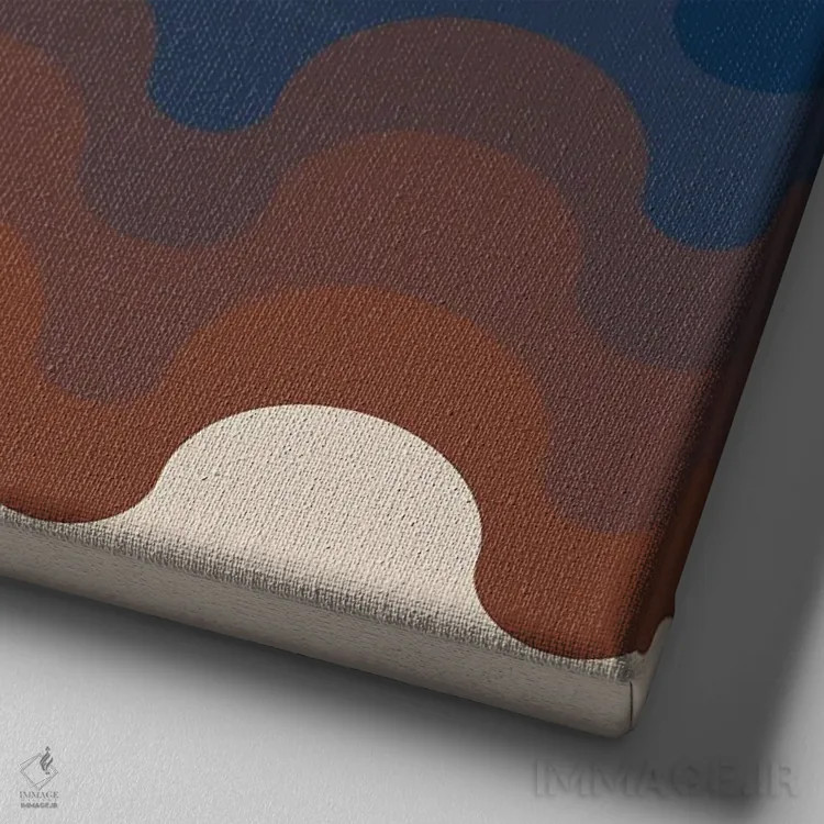 تابلو شفق خولیو اثر دیزاینز سرکا ۷۸ - نمای نزدیک بافت بوم