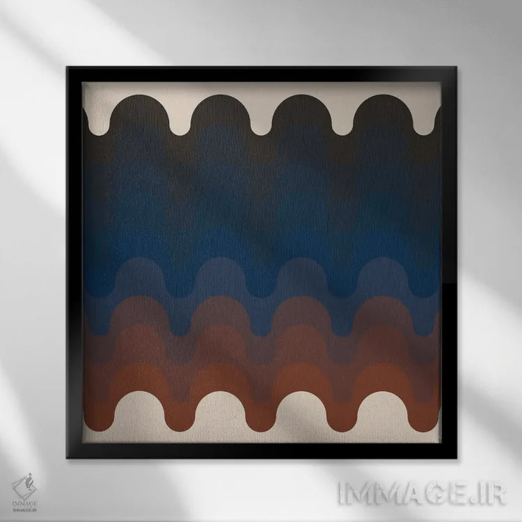 تابلو شفق خولیو اثر دیزاینز سرکا ۷۸ - نمای قابدار مشکی