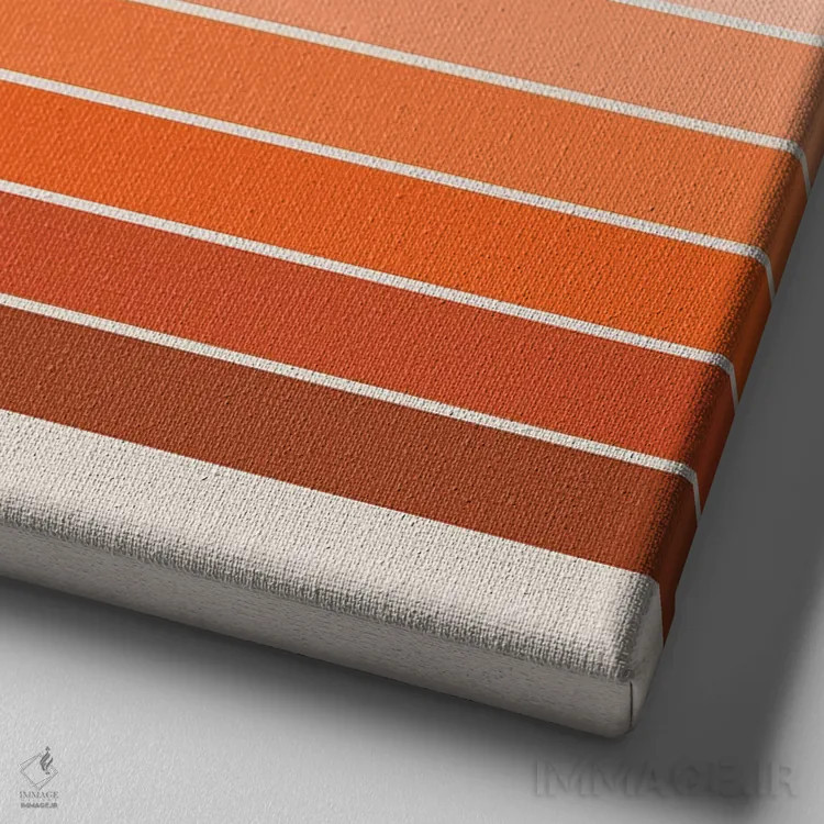 تابلو راهراههای بهار صخره سرخ اثر دیزاینز سرکا ۷۸ - نمای نزدیک بافت بوم