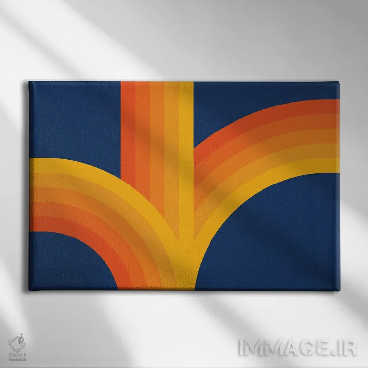 تابلو پرش غروب اثر دیزاینز سرکا ۷۸ - نمای روبهرو روی دیوار