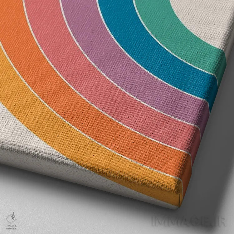 تابلو سونار بوکا اثر دیزاینز سرکا ۷۸ - نمای نزدیک بافت بوم