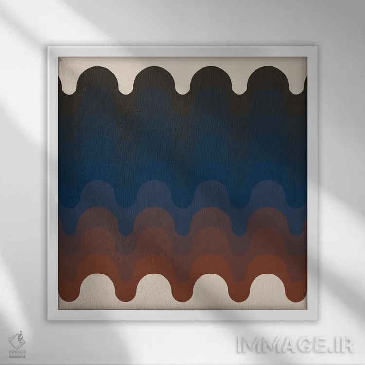 تابلو شفق خولیو اثر دیزاینز سرکا ۷۸ - نمای قابدار سفید