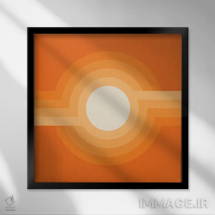 تابلو کرمآبمیوهای ماهخالی اثر دیزاینز سرکا ۷۸ - نمای قابدار مشکی