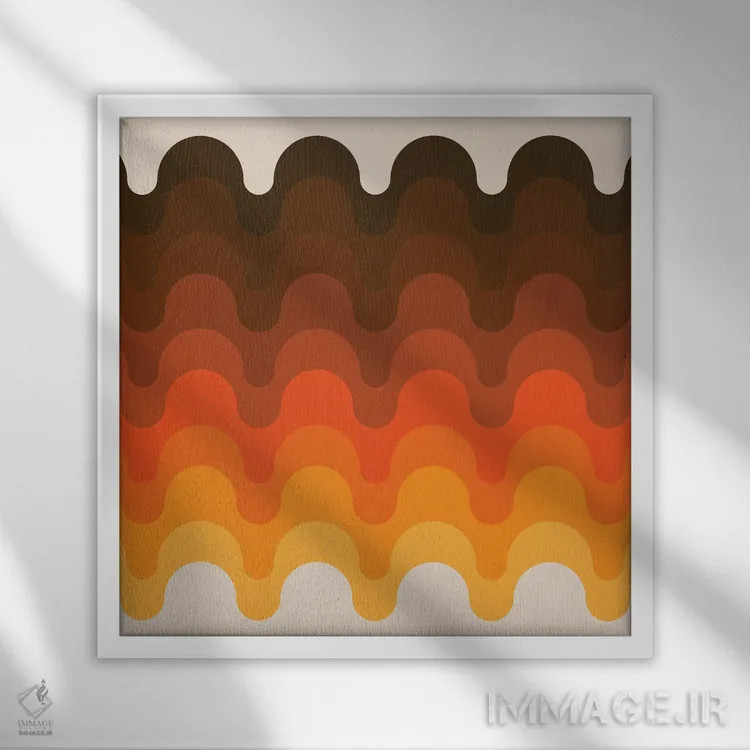 تابلو خولیو طلایی اثر دیزاینز سرکا ۷۸ - نمای قابدار سفید