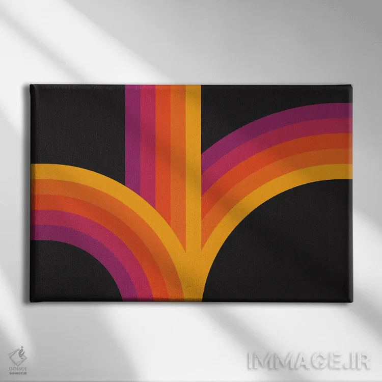 تابلو پرش ویدیویی VHS اثر دیزاینز سرکا ۷۸ - نمای روبهرو روی دیوار