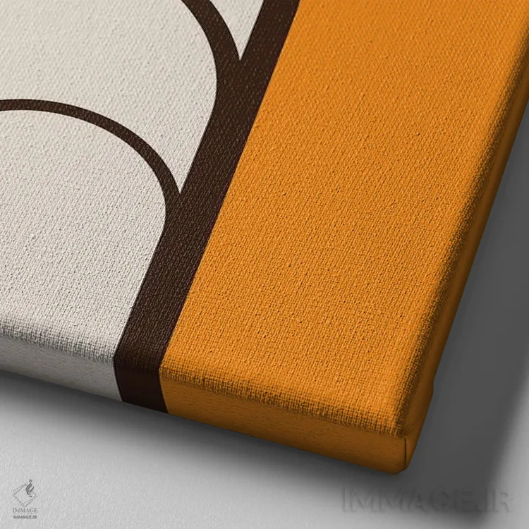 تابلو درخت توس اثر دیزاینز سرکا ۷۸ - نمای نزدیک بافت بوم