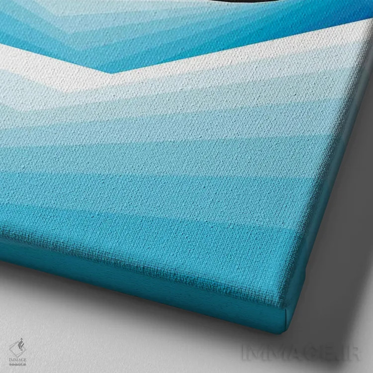 تابلو ماه ژانویه اثر دیزاینز سرکا ۷۸ - نمای نزدیک بافت بوم