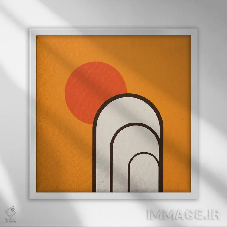 تابلو درخت توس اثر دیزاینز سرکا ۷۸ - نمای قابدار سفید