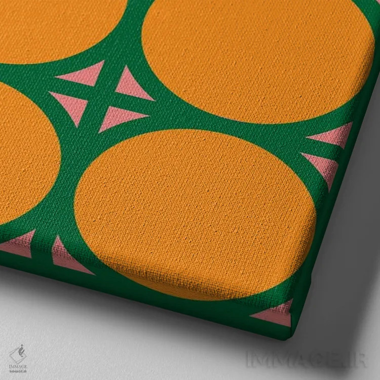 تابلو ارتباط بوتِرکاپ (گیاهی) اثر دیزاینز سرکا ۷۸ - نمای نزدیک بافت بوم