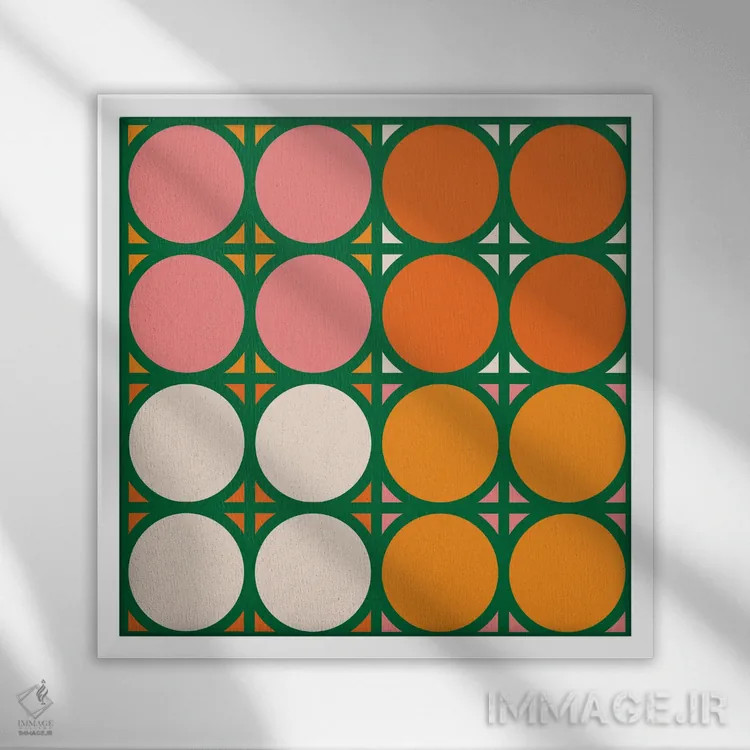 تابلو ارتباط بوتِرکاپ (گیاهی) اثر دیزاینز سرکا ۷۸ - نمای قابدار سفید