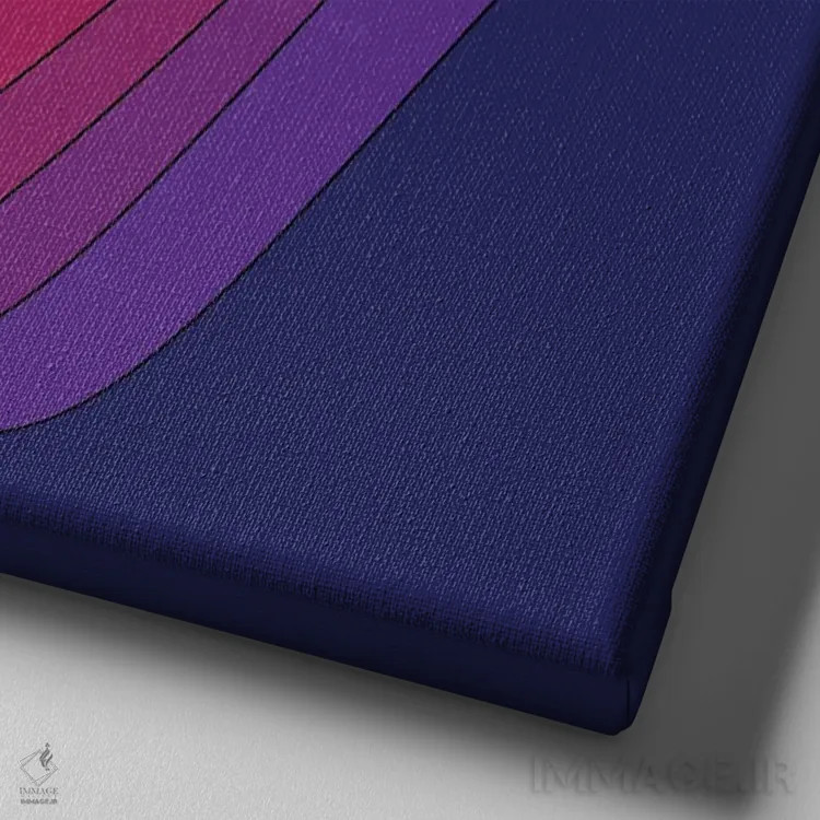 تابلو نخهای بامزه اثر دیزاینز سرکا ۷۸ - نمای نزدیک بافت بوم