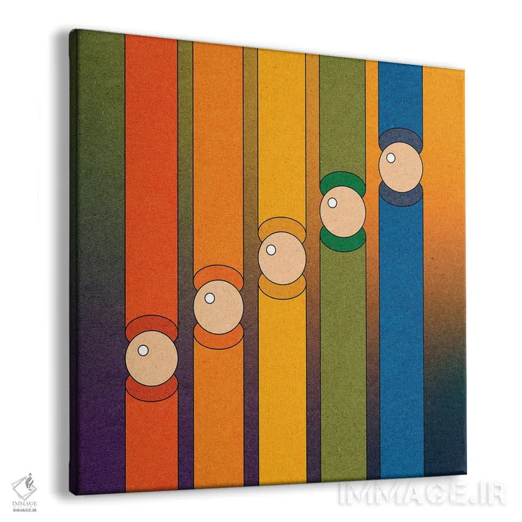 تابلو لولهها اثر دیزاینز سرکا ۷۸ - نمای پرسپکتیو محصول