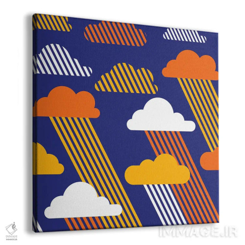 تابلو آسمانهای آبی اثر دیزاینز سرکا ۷۸ - نمای پرسپکتیو محصول