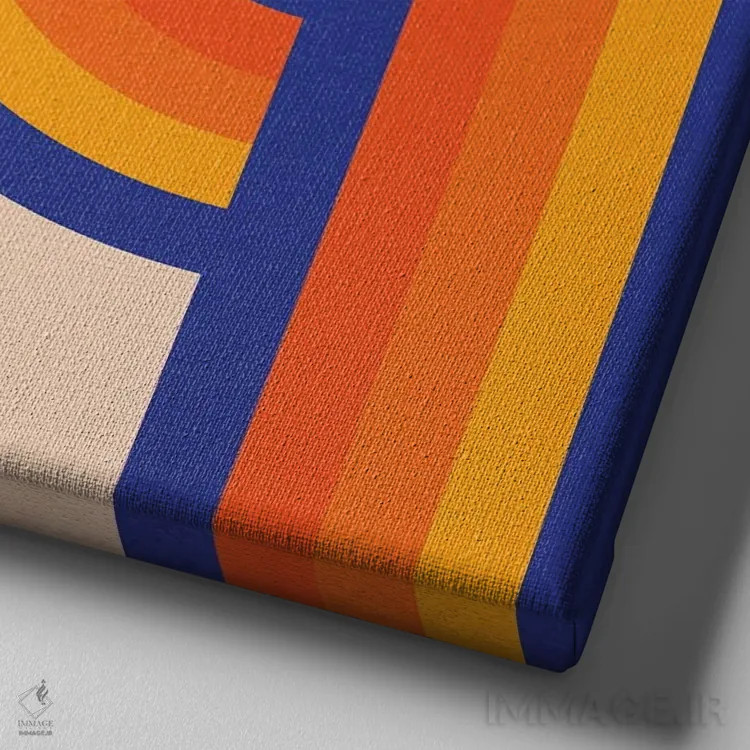 تابلو نوارهای پروانهای اثر دیزاینز سرکا ۷۸ - نمای نزدیک بافت بوم