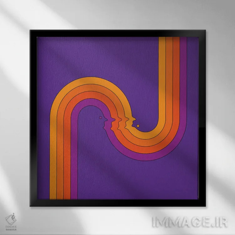 تابلو Why Not,چرا، چرا نه اثر دیزاینز سرکا ۷۸ - نمای قابدار مشکی