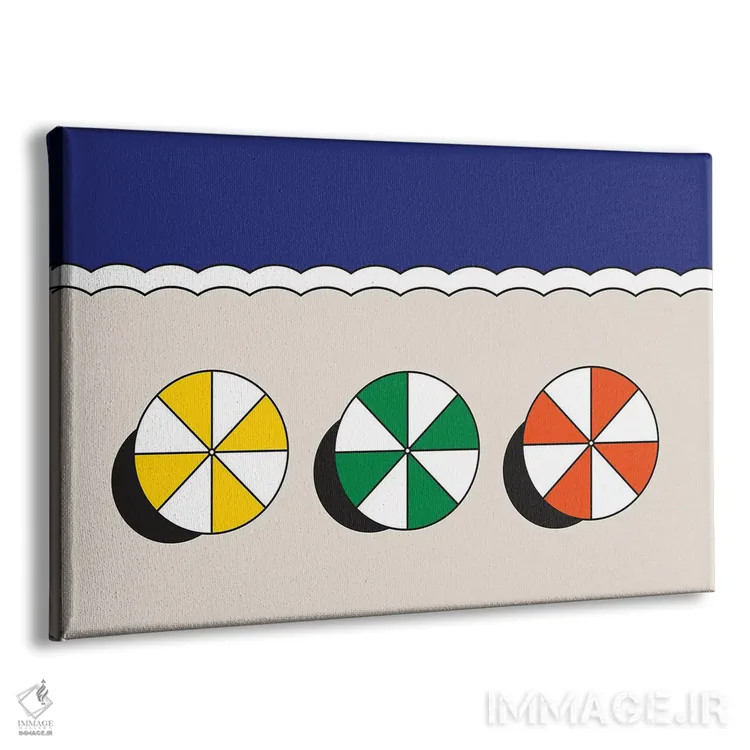 تابلو خط ساحلی اثر دیزاینز سرکا ۷۸ - نمای پرسپکتیو محصول