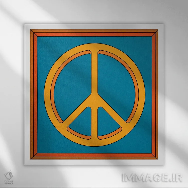 تابلو صلح اثر دیزاینز سرکا ۷۸ - نمای قابدار سفید