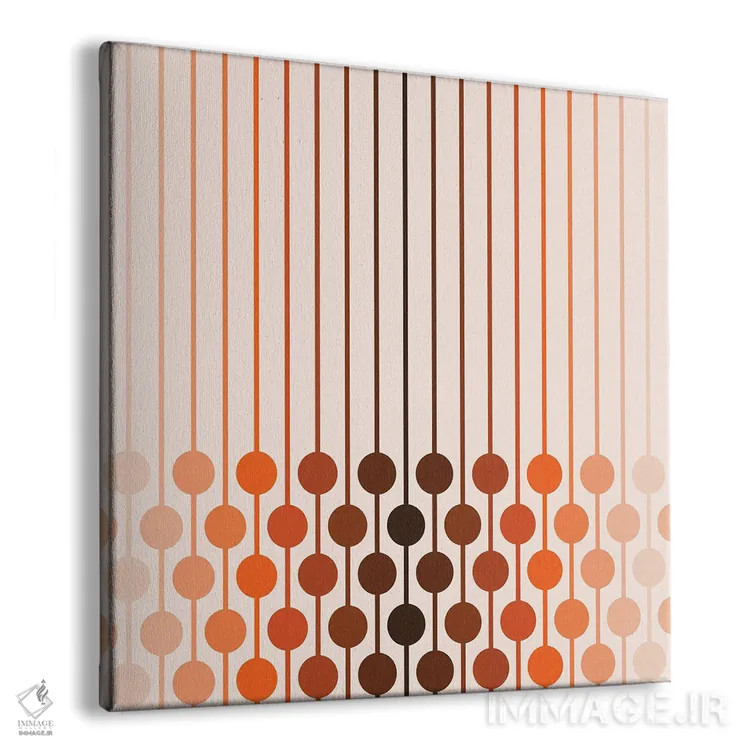 تابلو ششتایی گرگومیش بیابان اثر دیزاینز سرکا ۷۸ - نمای پرسپکتیو محصول