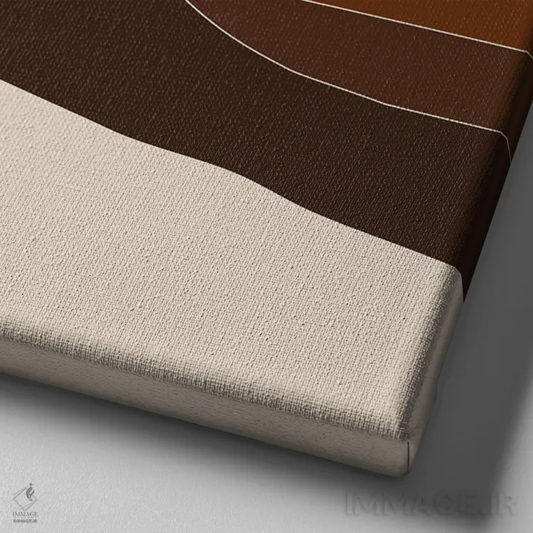 تابلو درهٔ گرگومیش بیابان اثر دیزاینز سرکا ۷۸ - نمای نزدیک بافت بوم