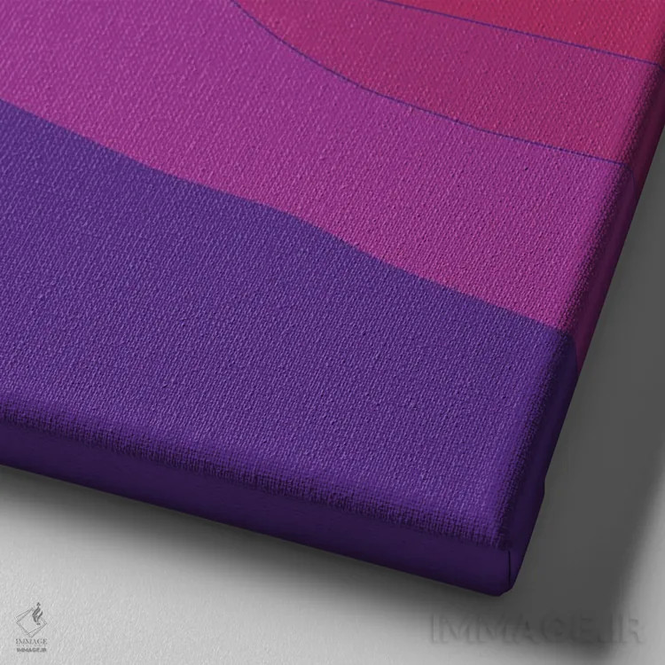 تابلو درهٔ آمتیست اثر دیزاینز سرکا ۷۸ - نمای نزدیک بافت بوم