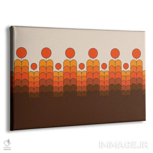 تابلو شکوفههای طلایی اثر دیزاینز سرکا ۷۸ - نمای پرسپکتیو محصول